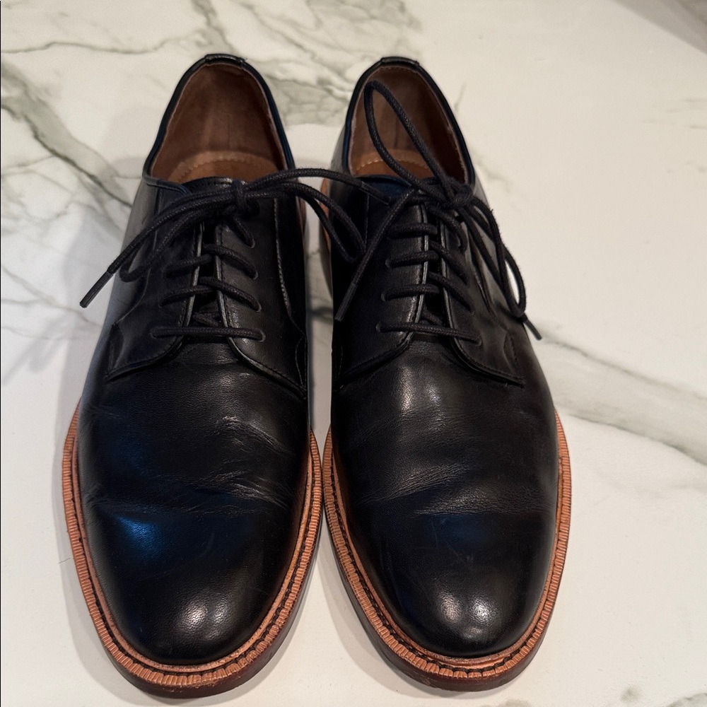 Classic Gordon Rush  Black Leather Men's Shoes